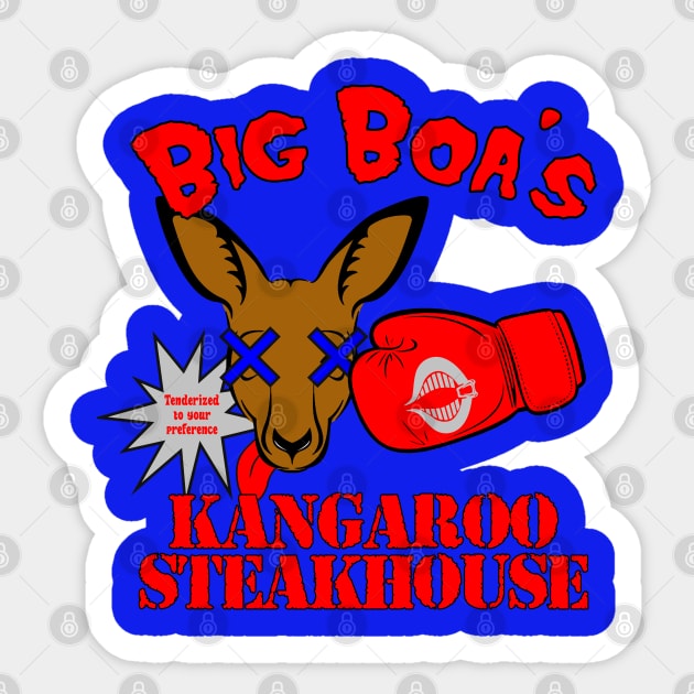 Big Boa's Kangaroo Steakhouse Sticker by BadAsh Designs